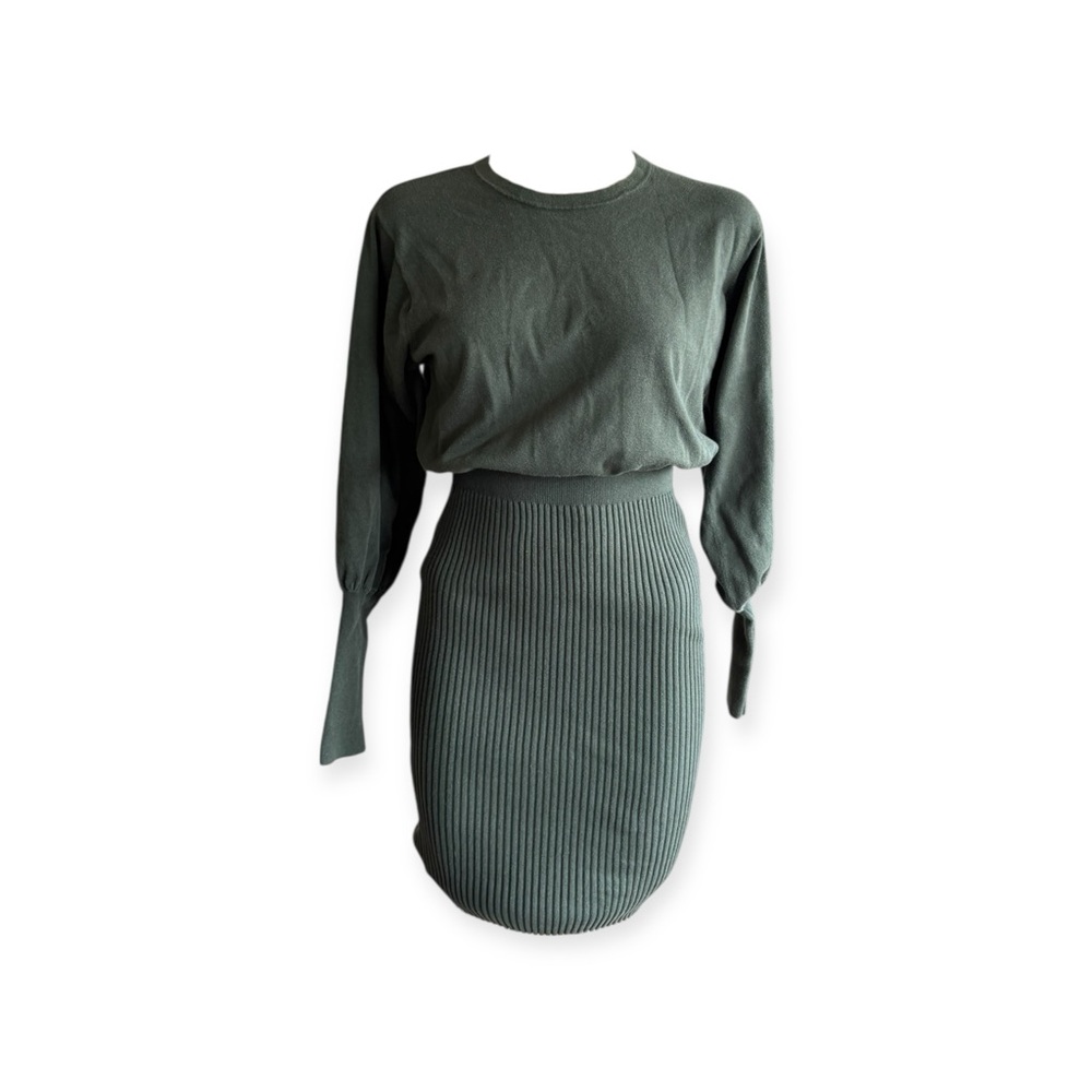 TOCCIN X RTR sweater ribbed knit dress long sleeves Dylan Dreyer dress medium